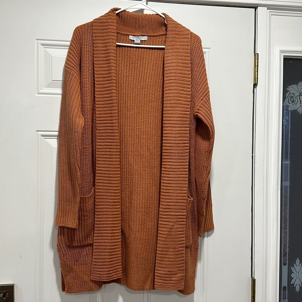 Orange cardigan